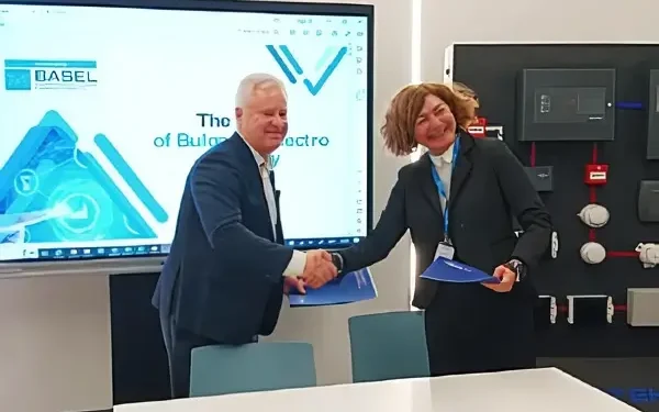 The first outcome of the UK-Bulgaria meeting on semiconductors was the signing of a memorandum of understanding between TechWorks and BASEL. UK technology partnerships Central Europe. Photo by British Embassy Sofia.