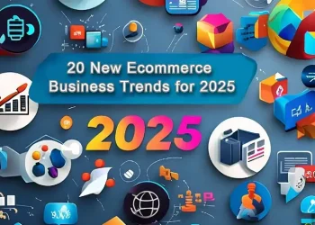 20 Ecommerce Business Trends for 2025. Artwork by Meta.ai.