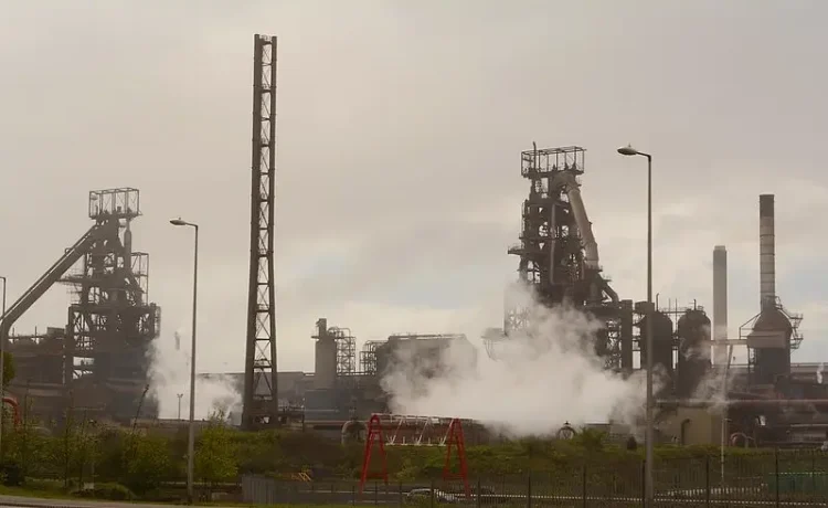 Blast Furnaces 4 & 5 at Tal Steelworks in Port Talbot. Photo by Clint Budd.