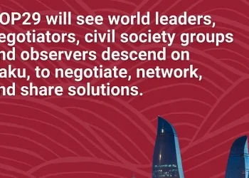COP29 in Baku, Azerbaijan. Artwork by the UN Environment Programme.