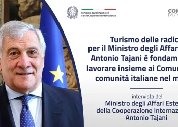 Intervista Ministro Antonio Tajani. Root tourism Italy. Photo by the Italian Government.