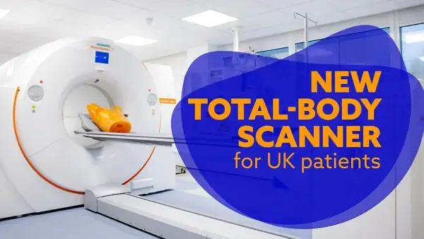 New total-body scanner for UK patients. Photo by the UK Government.