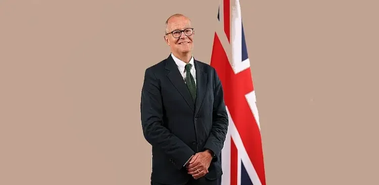Official UK Government portrait of Lord Patrick Vallance. Photo by Department for Science, Innovation and Technology