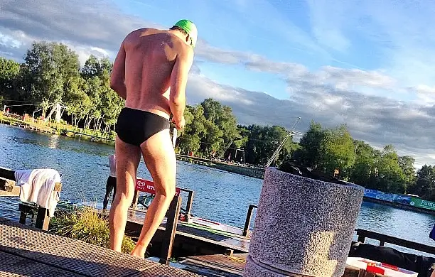 Open Water Swimmer Datchet, UK. Photo by Gary Bembridge.