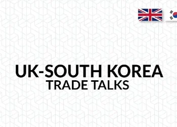 UK-South Korea trade talks November 2024. Artwork by the Department for Business and Trade.