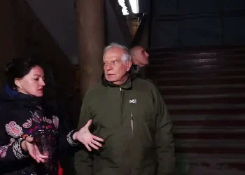 Vice-President Josep Borrell Visit to Chernihiv city. Photo from a EU video.