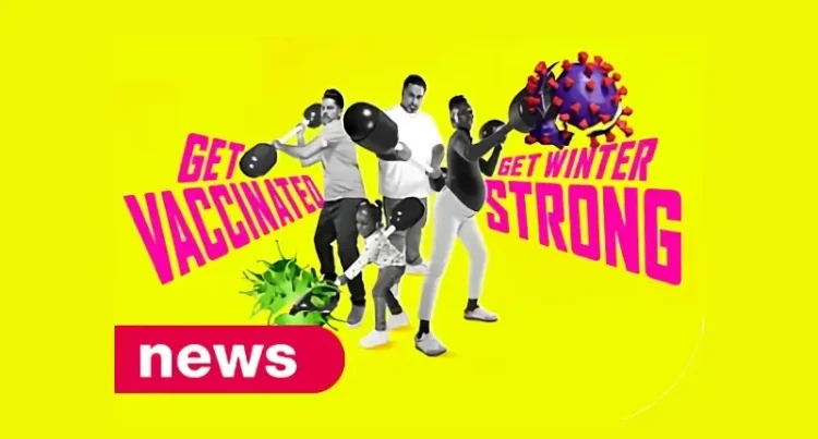 Get Vaccinanted, Get Winter Strong. Photo by UK Health Security Agency.