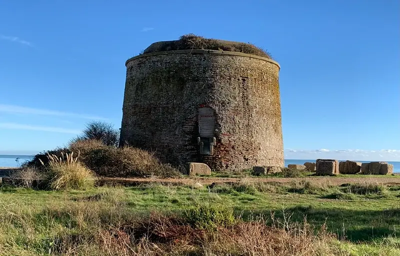 Martello Towers have been dotted along England's coastline for 200 years. Photo by David Pearce, Natural England.