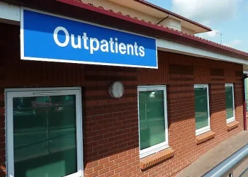 Outpatients Unit, Warwick Hospital. Photo by Lydia Shiningbrightly.