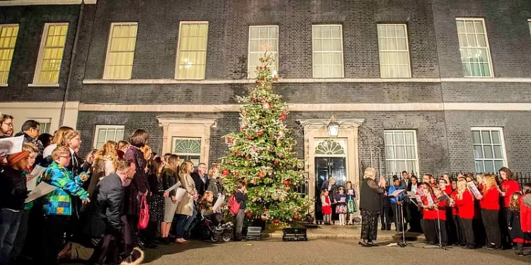 Prime Minister to turn on Downing Street Christmas lights. Photo by UK Prime Minister.