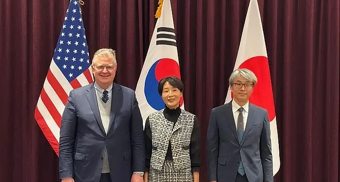 Second Japan-U.S.-ROK Trilateral Indo-Pacific Dialogue held in Tokyo, Japan. Photo by MOFA.