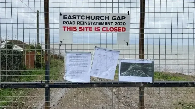 Shut! The Environment Agency is pursuing those responsible for dumping waste behind this gate. Photo by The Environment Agency.