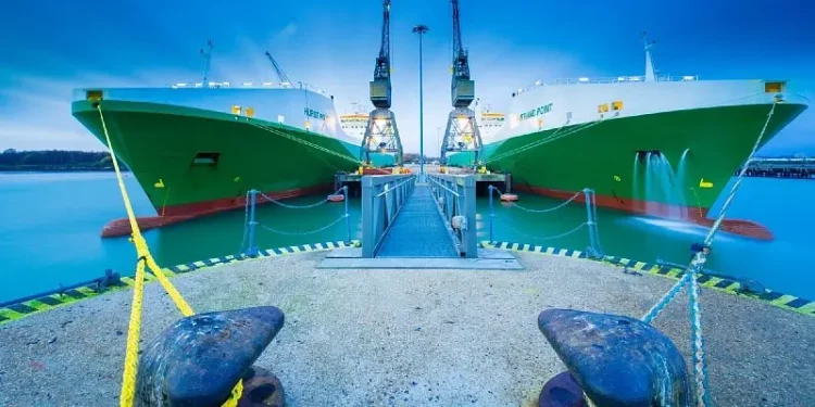Twin newly built ships. Sealift Contract secured. Photo by MOD.