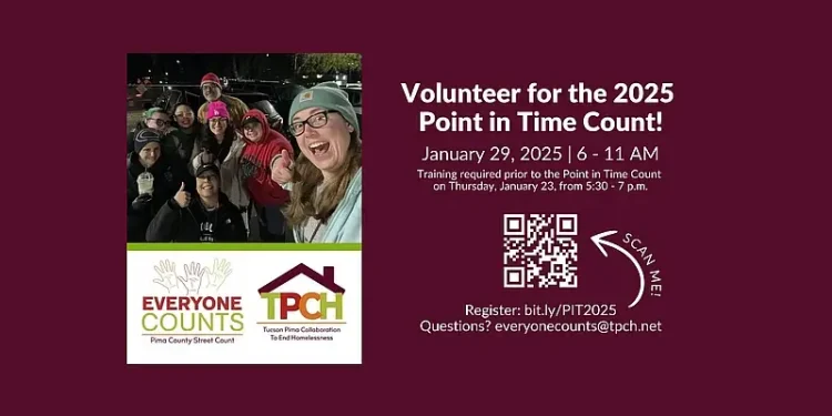 Volunteers Needed for the Annual Point in Time Count. Photo by City of Tucson.