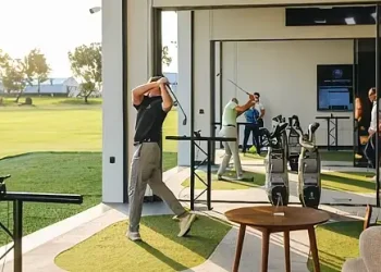 An MIA Sports studio bay at the Emirates Golf Club Dubai. Photo by UK Export Finance.