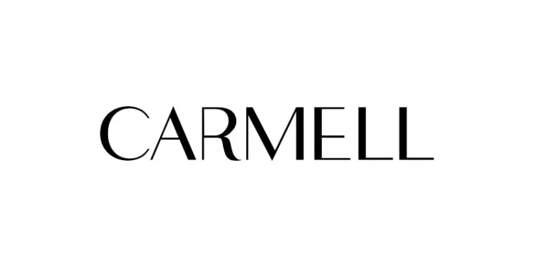 Carmell Log. Physician-dispensed skincare products. Artwork by Carmell.