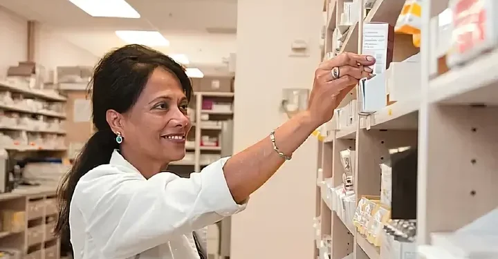 Chemist at work. Photo by the National Cancer Institute