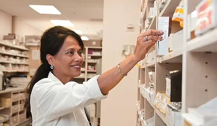 Chemist at work. Photo by the National Cancer Institute