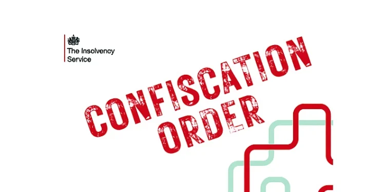 Confiscation order. Artwork by the Insolvency