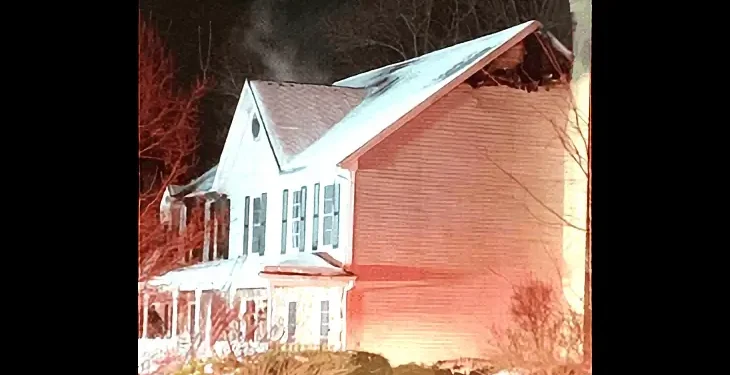 Electrical fire in Leesburg Virginia. Photo by Loudoun County.