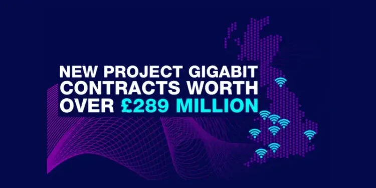 New Project Gigabit contracts worth over £289 million. Artwork by the Wales Office.