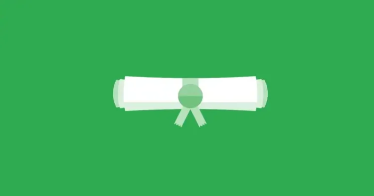 Scroll award. Graphics by the Ministry of Justice.