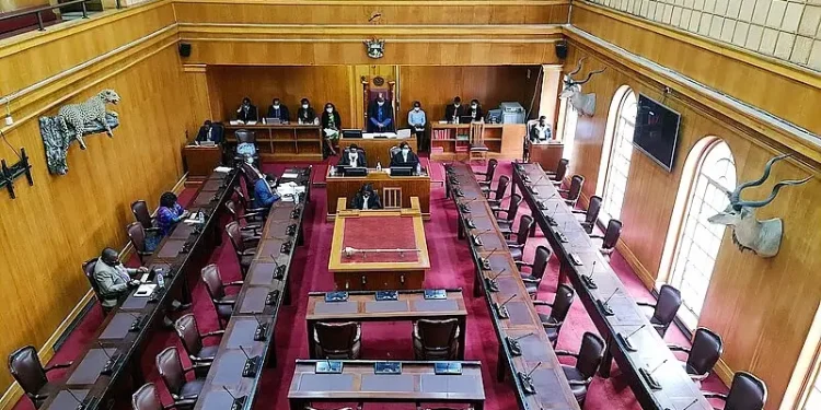 Senate of Zimbabwe Chamber. Photo by Mangwanani.