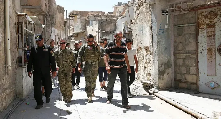 Air Force Brig. Gen. Daniel Caine, second from left, deputy commander of Special Operations Joint Task Force. Photo by Keisha Brown.