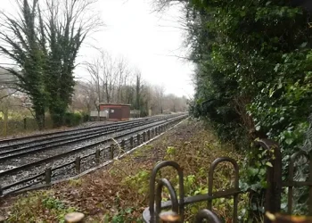 Bourneview footpath crossing. Photo by British Transport Police.