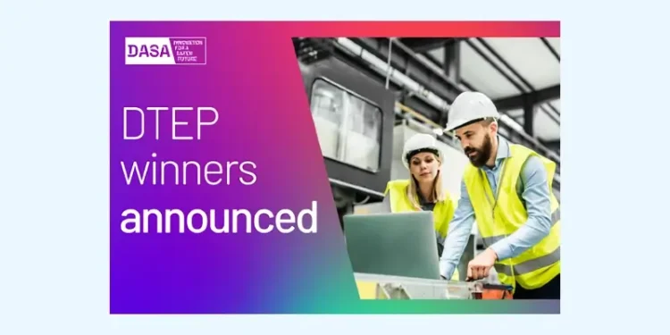 DTEP Winners Announced. Artwork by Defence and Security Accelerator.