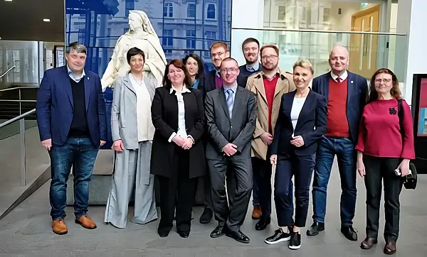 Delegation of Charles University at Imperial College London. Photo by UK Science and Innovation.