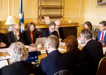 Departmental meeting. Photo by Department for Energy Security and Net Zero.