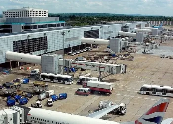 Gatwick Airport, North Terminal. Photo by Martin Roell.