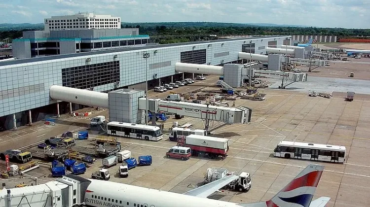 Gatwick Airport, North Terminal. Photo by Martin Roell.