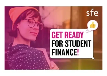 Get ready for student finance. Artwork by the Student Loans Company.