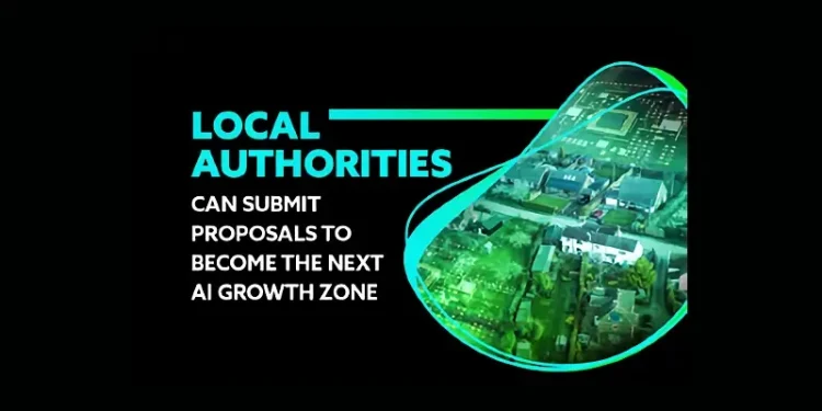 Local authorities can submit proposals to become the next AI Growth Zone. Artwork by the Department of Science Innovation and Technology.