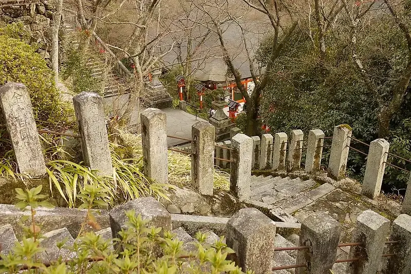 Mountain stairs in the Kyoto mountains. Photo by Jody McIntyre.