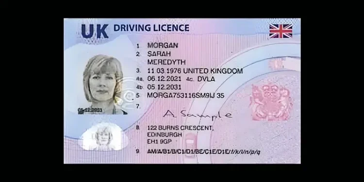 UK full licence. Photo by DVLA.