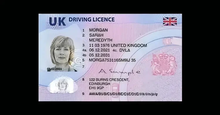 UK full licence. Photo by DVLA.