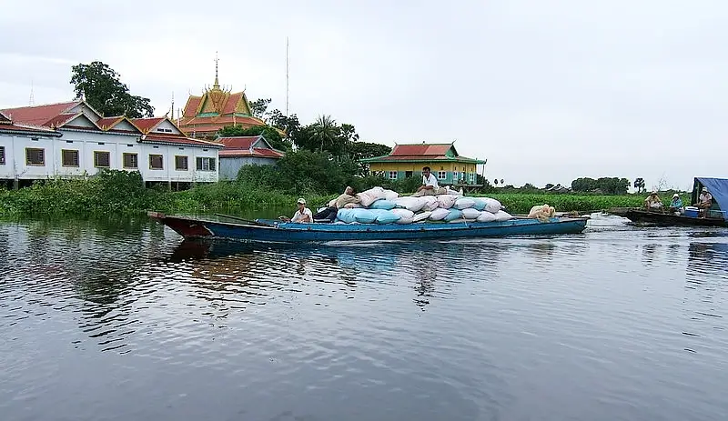 A local water lorry in Cambodia. Photo by Shankar S.