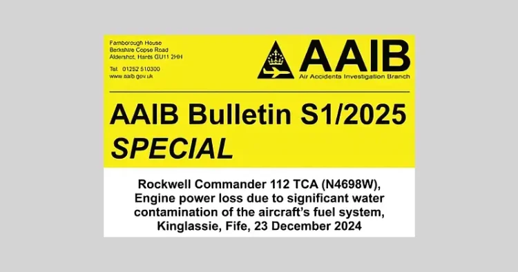 Air Accidents Investigation Branch. Artwork by the AAIB.
