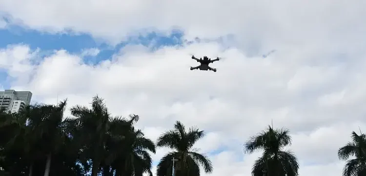 Bayfront Park provided ideal urban environments for the team to conduct their Blue UAS assessments. Photo by NUSTL.