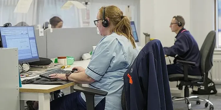 Call Centre in Dundee. Photo by the Scottish Government.