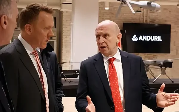 Defence Secretary John Healey visits Anduril in Washington DC. Photo by the MOD.