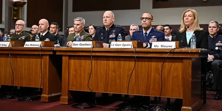 Defense Department service vice chiefs appear before the Senate Armed Services Committee in Washington, March 12, 2025. Photo by DOD.