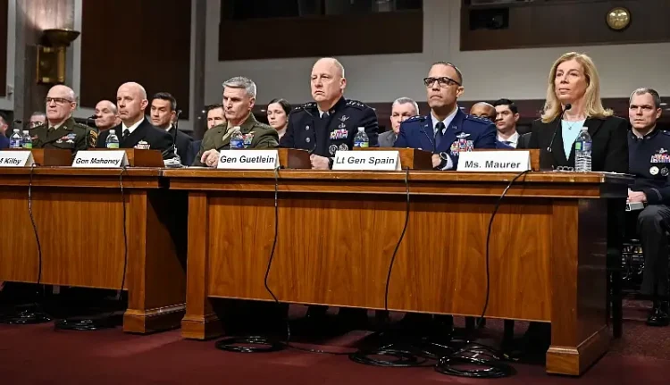 Defense Department service vice chiefs appear before the Senate Armed Services Committee in Washington, March 12, 2025. Photo by DOD.