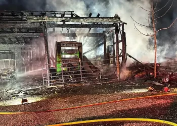 Electrical Malfunction Deemed Cause of Barn Fire in Bluemont. Photo by Loudoun County