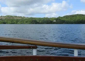 Lake Windermere from a boat. Photo by David Jones.