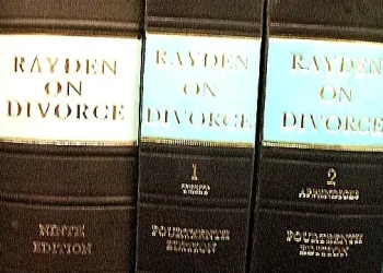 Law books - Rayden on Divorce. Photo by Umjanedoan.