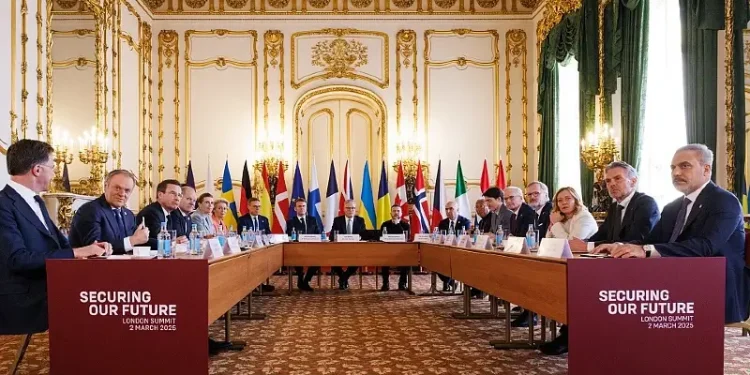 PMs remarks at Lancaster House, London. Photo by the Prime Ministers Office.